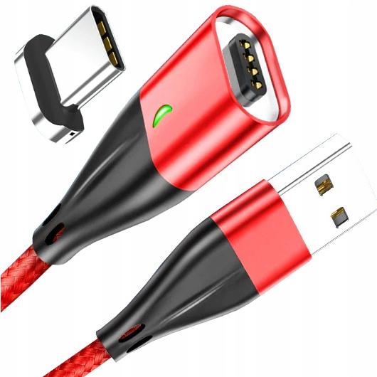 Kabel Magnetyczny Usb-C 3A Quick Charge 3.0 Z Transmisją Danych