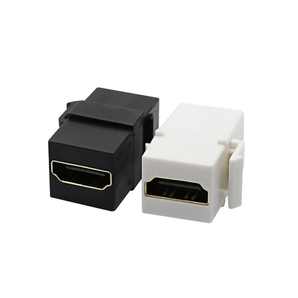HDMI Keystone Jack Female To Female Adapter HDMI Coupler for Wall Plate 4K Video Support Black