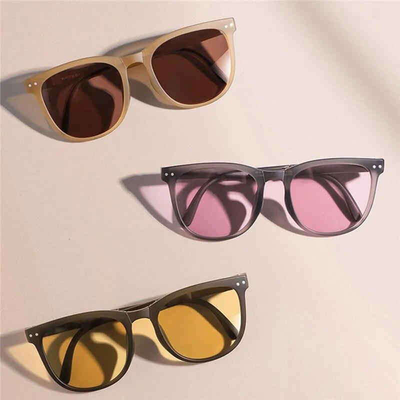 Fashion Classic Portable Foldable Sunglasses UV400 Summer Vintage Retro  Eyewear Women Lady Riding Eyeglasses Sun Shade