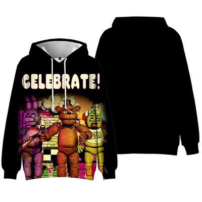 Mode für Fans von Five Nights at Freddy's Grafik bedrucktes Sweatshirt Outdoor Sport Cosplay Pullover Hoodie Cosplay Kostüm