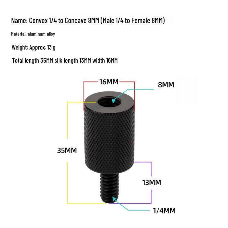 Edelstahl Kescheradapter: 6-8mm auf Imperial 12mm Reduzierstück