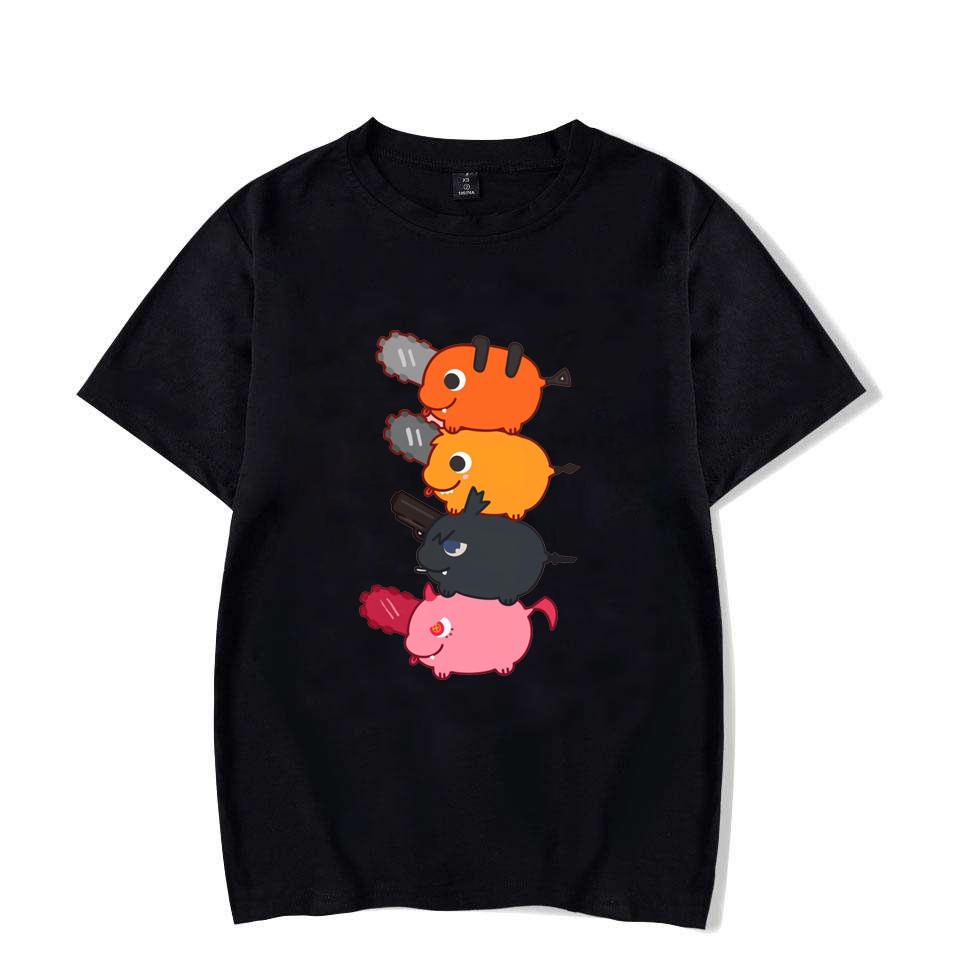 

Chainsaw Unisex Anime Pochita Printed Tshirt Unisexs and Womens Tshirt Unisexs Top Sports Tshirt Unisexs Tshirt 2026 Summer New Tee S