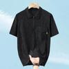 Taglie Forti 4XL-10XL Oversize Polo Nere Uomo Top Estivi Casual Manica Corta T-shirt Abbigliamento Vintage