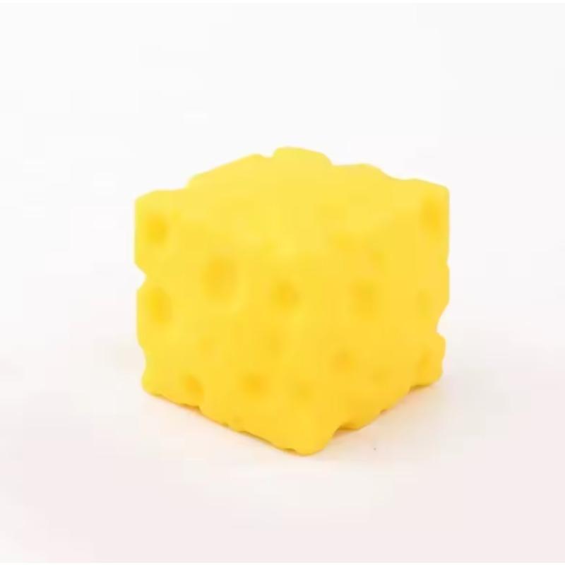 Square Cheese Soft Toys, Slow Bounce Anti-Pressure Sensory Toys, Soft Cheese Sensory Toys, Christmas Gifts Stress Reliever Toys