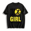 Yes I Throw Like A Girl Want A Lesson Softball Graphic Tee Pure Cotton T-shirt