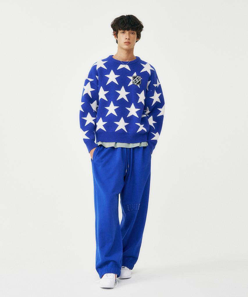Peulomaleul 80S Vintage Graphic Knit / Blue