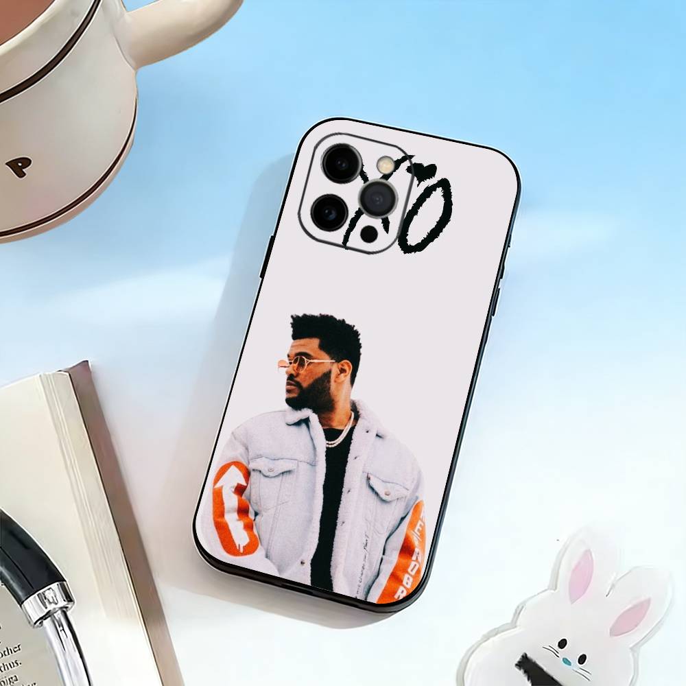 

певец-The W-Weeknd XO Чехол для телефона для iPhone 17,16,15,14,13,12,11 Plus,Pro Max,XS,Мягкий силиконовый черный чехол iPhone17PRO