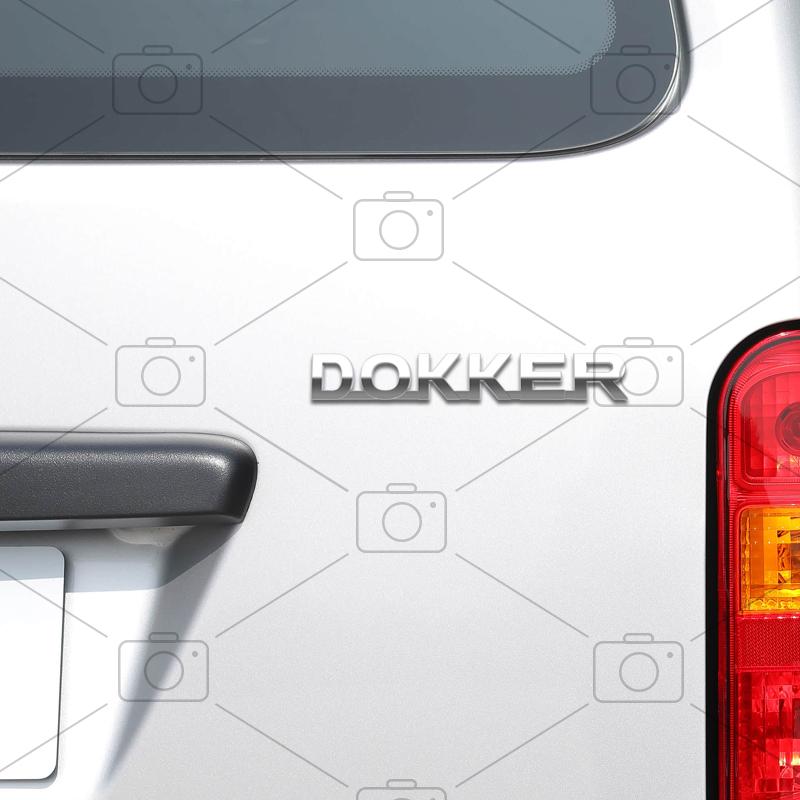 Car Metal Body For Dacia Dokker Logo Dci Camper Van Letter Decals Styling Badge Trunk Fender Emblems Sticker Accessories NN37
