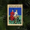 Vintage Cycling Canvas Printing Poster French Retro Bike Bicycle Gift Wall Art Prints Reproduction Fashion Home Bar Wall Decor