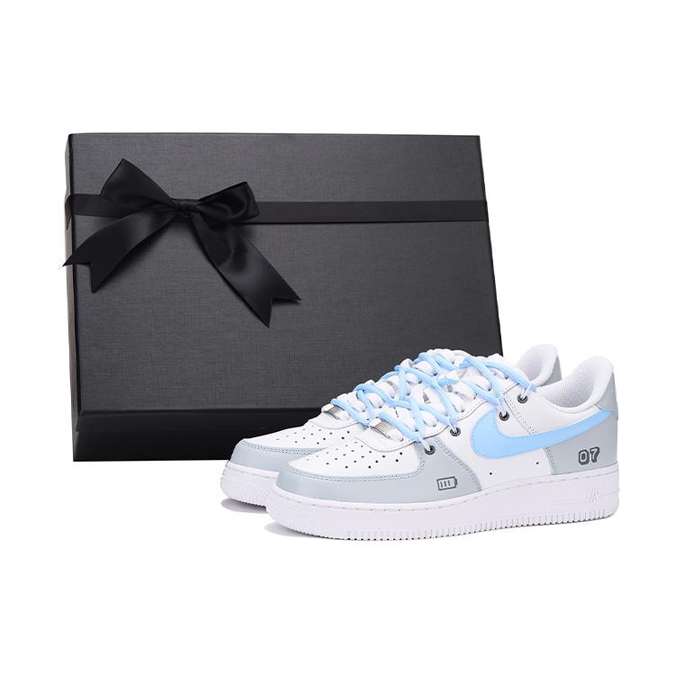Nike Air Force 1 07 Air Force 1 Skateboard Shoes Men s Gray Blue Box CW2288-111(Team-S-BOX) 41