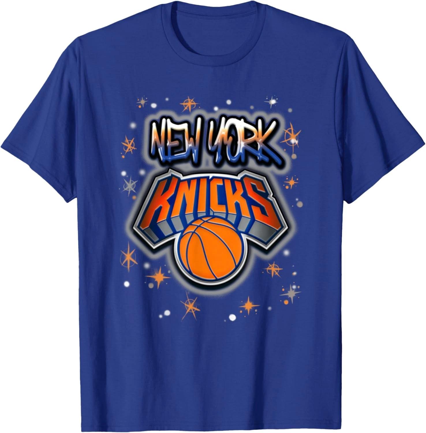 New York Knicks Airbrush Logo Unisex T-Shirt XXXXL