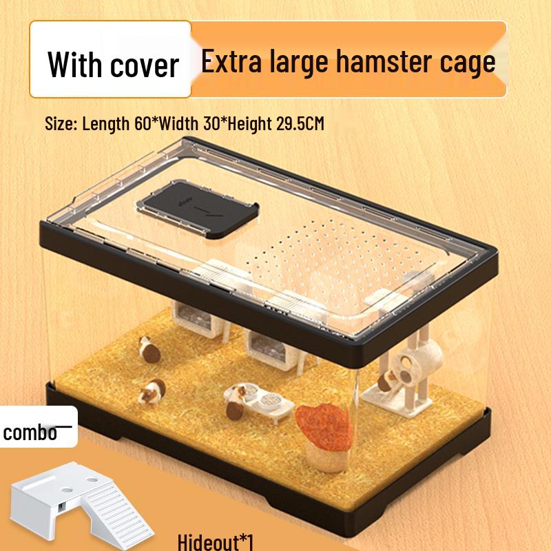 Large Acrylic Hamster & Chinchilla Cage Villa Breeding Box