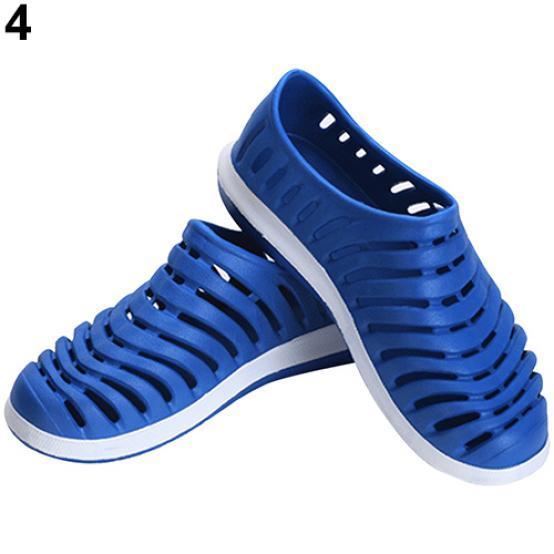 men's beach sandals hollow shoes