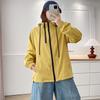 Plus Size Women Hooded Sporty Casual Windbreaker Outerwear Coat
