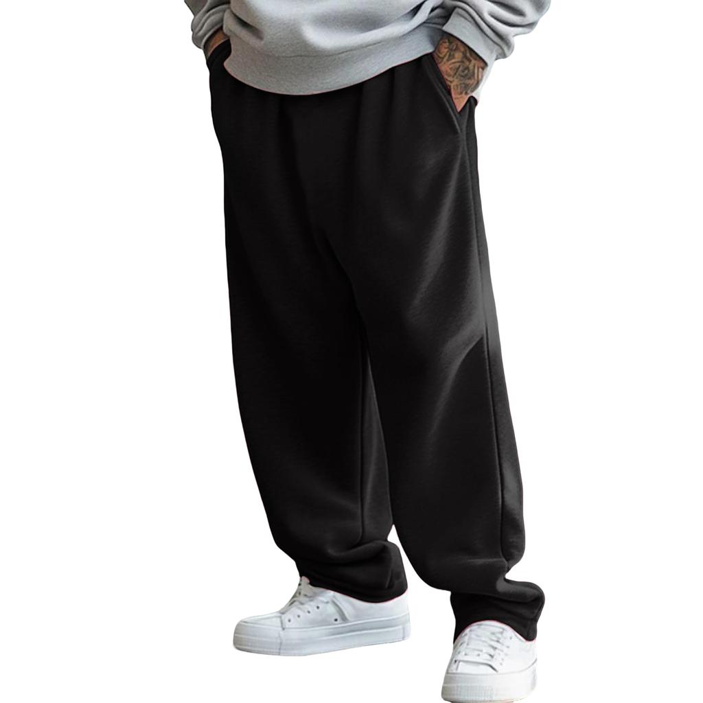 Men's Baggy Sweatpants Wide Leg Sweat Pants With Pockets