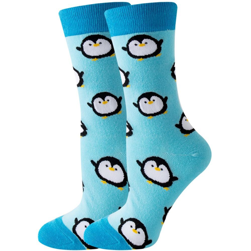 Nové Módní Barevné Vtipné Veselé Ležérní Dámské Ponožky Šaty Harajuku Roztomilé Zvířátko Kreslené Pánské Ponožky