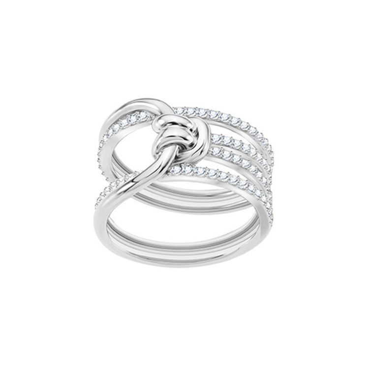 Swarovski Кольцо с пожизненным витым дизайном Женские кольца Платина 5392183 50
