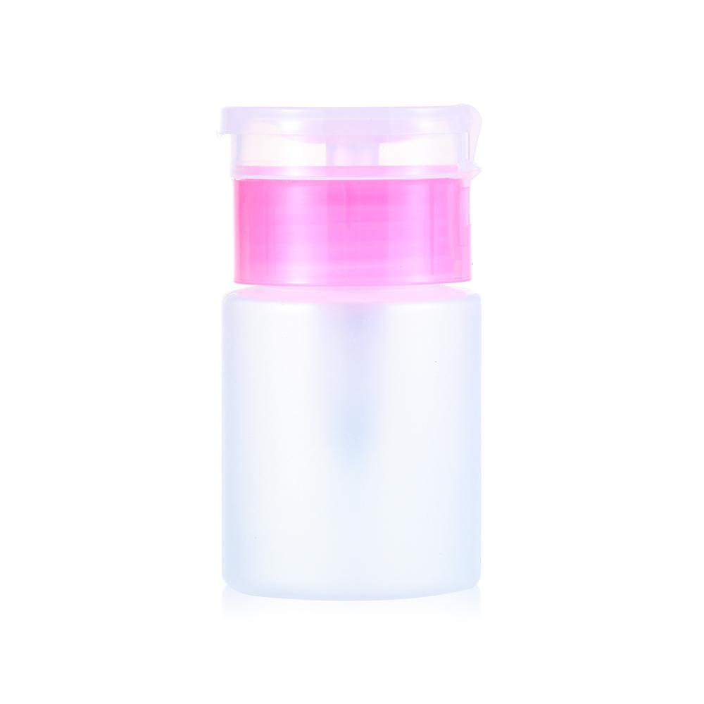 60ML Mini Pump Dispenser Empty Bottle Acrylic Gel Polish Remover Cleaner Liquid Container Storage Small Pressure Bottle Nail Art