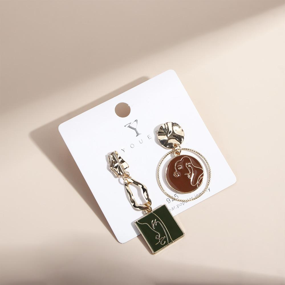 Exaggerated Punk Abstract Face Party Jewelry Stud Earrings Dangle Earrings Fashion  Accessories