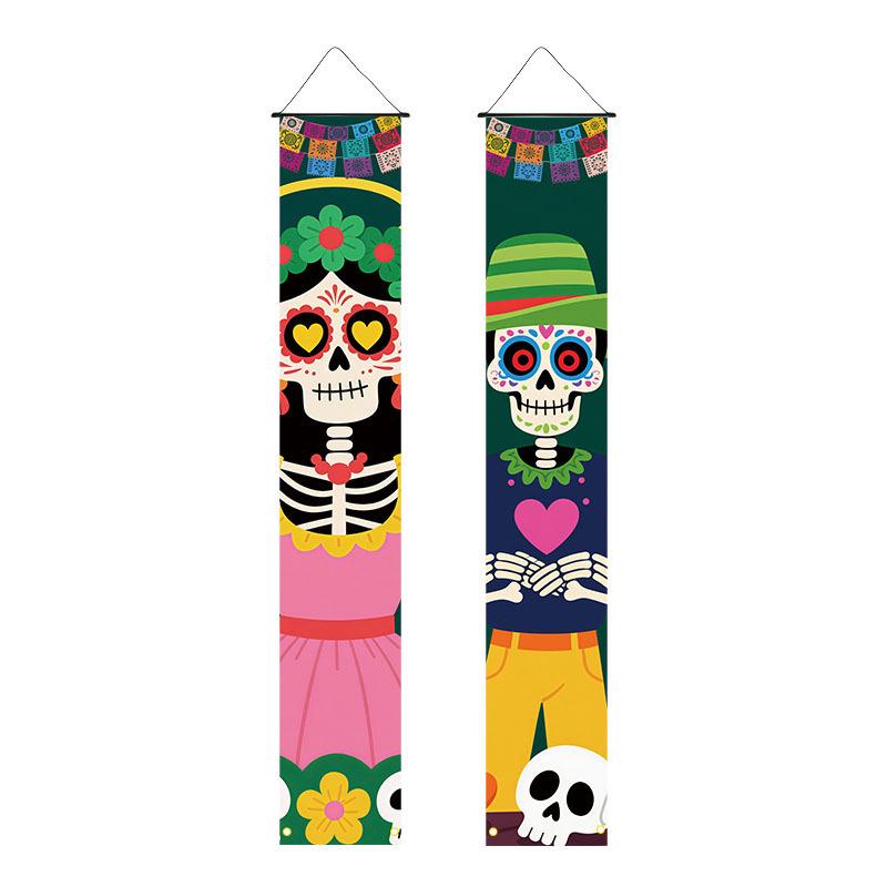 2026 Halloween Porch Banner: 30x180cm Festival Decoration