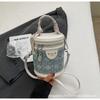 Niche simple high-end cylinder bag 2025 new temperament versatile shoulder messenger handbag foreign style bucket bag tide