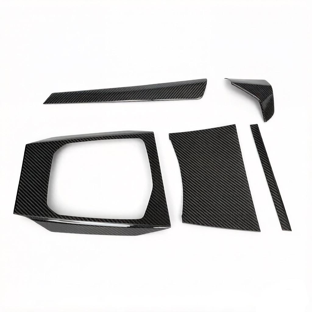 Dry Carbon Fiber Center Console Decor for BMW 3 Series G20/G42 & 4 Series G22 (Right-Hand Drive) Carbon Fiber