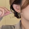 Heart Titanium Steel Stud Earrings - Non-fading, Fashionable Women's Jewelry