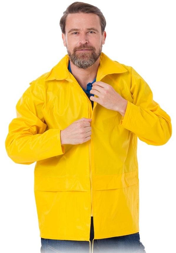 Rain Jacket With Hood Yellow Kpnpy Size L - Kur Kpnpy L
