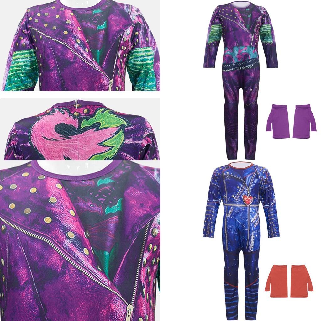Descendants 3 Mal And Audrey Cosplay Costume For Kids Perfect For Halloween Parties