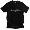 Novelty Poker Heartbeat T Shirt Unisex Short Sleeve Soft Cotton Tshirt Graphic Game Lovers Tee Tops Graphic Tshirts