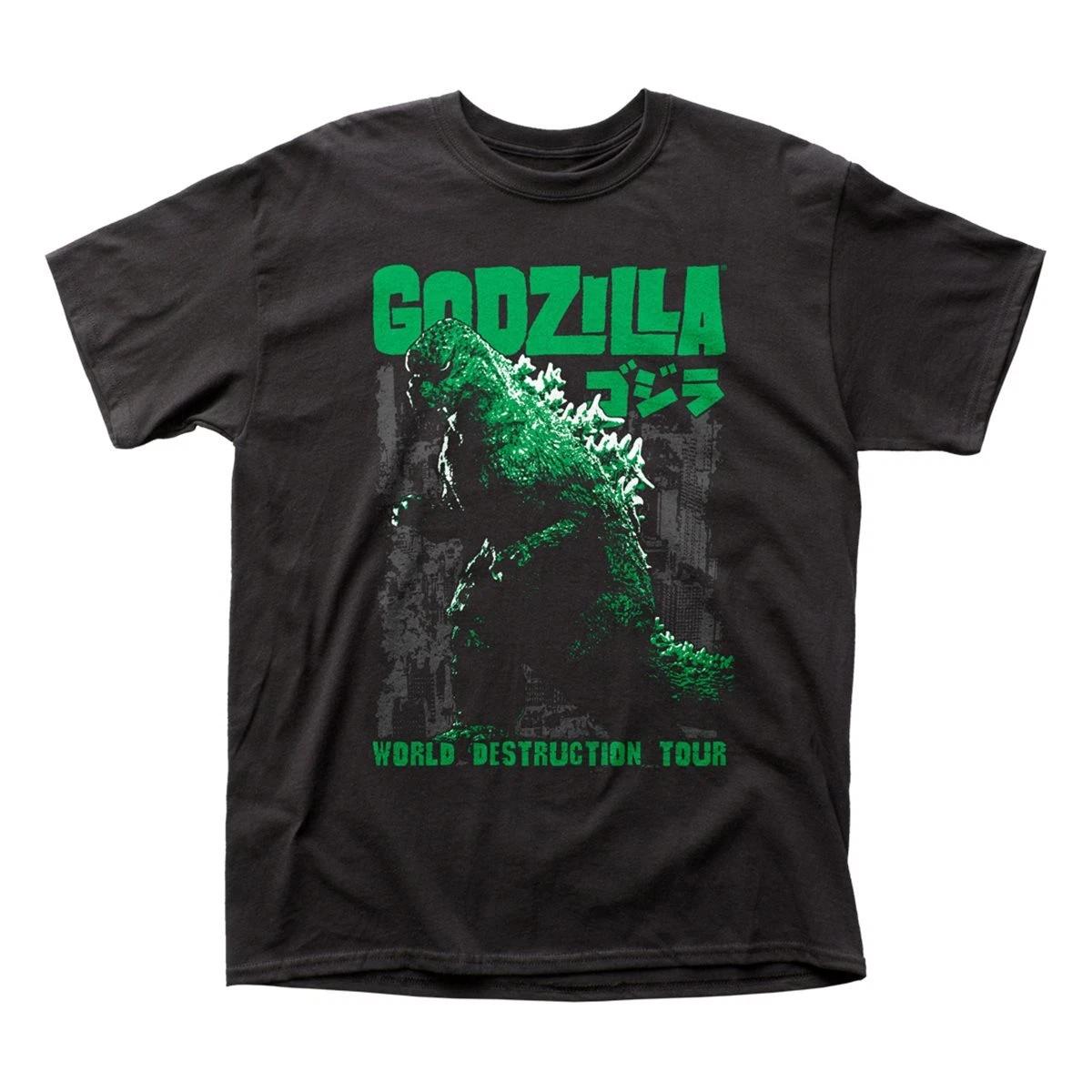 Authentic GODZILLA World Destruction Tour T-Shirt Small NEW 4XL