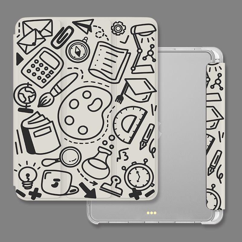 

Совместимый чехол для iPad 10th Mini6 7th 8th 9th 10,2 5th 6th 9,7 Air 4 5 10,9 Pro 2020 2021 2022 11 дюймов 12,9 дюймов силиконовый прозрачный смарт-флип iPad 2022 Gen10（10.9）