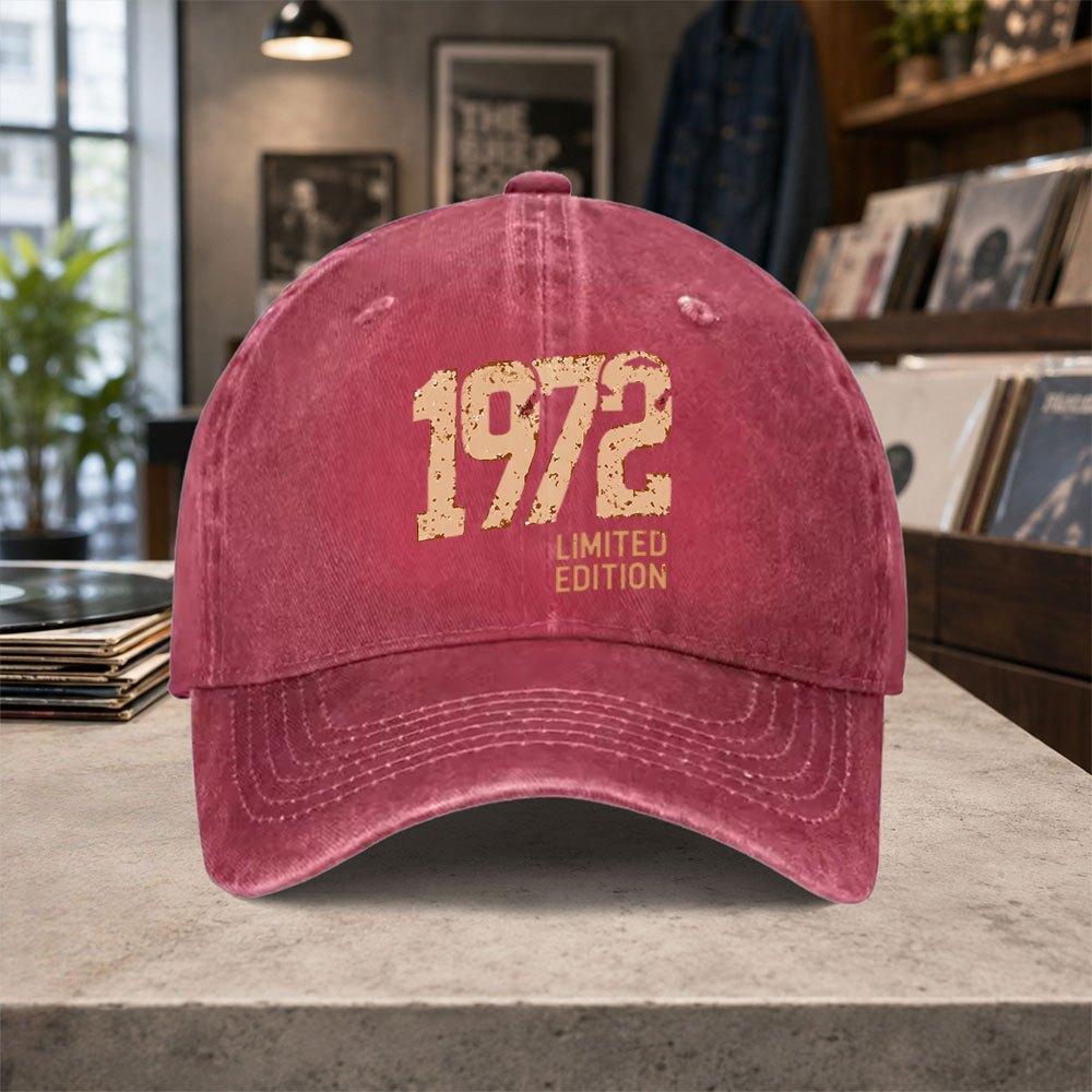 Limited Edition Washed Baseball Cap Unisex Adjustable Vintage Hat for Unisex Women Outdoor Daily Casual Wear