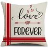 Valentine's Day Pillowcase New Black and White Plaid Love Villain Cushion Pillowcase Home Sofa Pillowcase