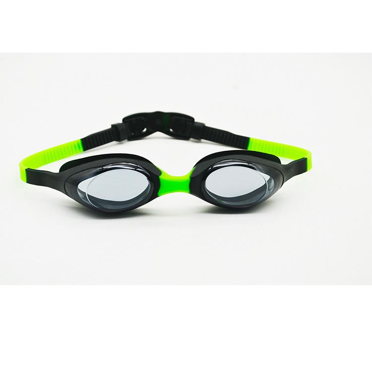 Anti-fog swimming goggles for children, boys and girls, colorful swimming goggles, training swimming goggles, outdoor swimming set Black and Green
