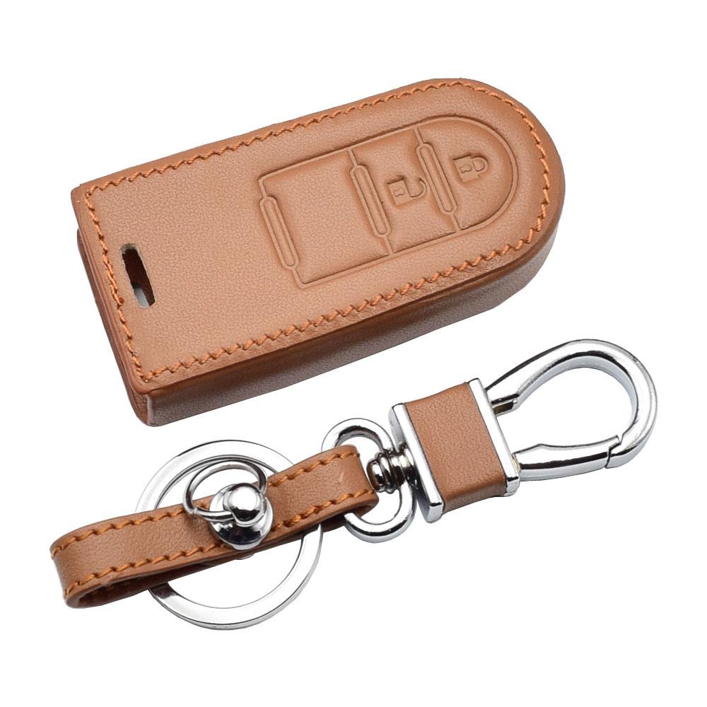 ATOBABI Leather Car Key Case For Toyota Passo Pixis Joy Epoch Daihatsu Boon Move Cast Wake Thor Smart Remote Control Fobs Cover