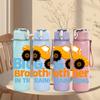 1PC Big Brother In Training 750ml Color Plastic Sports Water Bottle Leakproof Flip Straw Lid Suitable for Sports Office Home Use