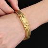 Retro Mannen Armband voor Mannen Gouden Kleur Roestvrij Staal 10MM Breedte Kielketting Heren Armbanden Om de Hand Pols Sieraden Accessoires