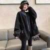Women's Loose Fit Lambswool Coat, Autumn/Winter 2024, Korean and European Style, Slimming, Plus Size, Warm