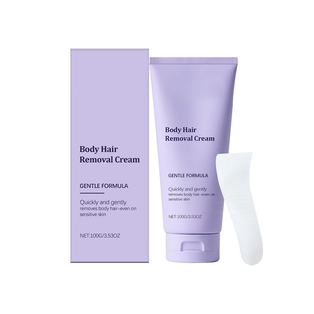 

Крем для удаления волос на теле Мягкое удаление волос на теле Удаление волос на коже рук Очистка Уход за женщинами G4N6 prrple-100g