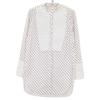 Celine 2 0M36/6712 White Phoebe Dot Tuxedo Shirt Tops 34 whiteUsed