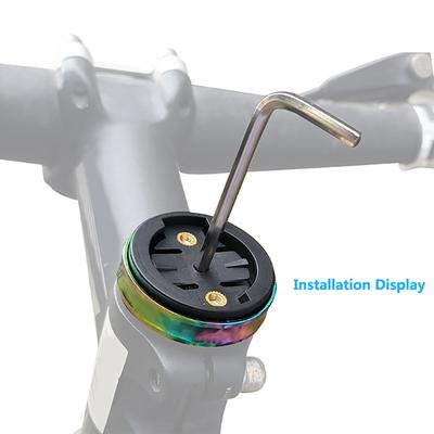 Cycling GPS Computer Holder Stand Support for Garmin/Bryton/Wahoo/XOSS/IGPSPORT Bike Computer Stem Top Cap Mount Bracket
