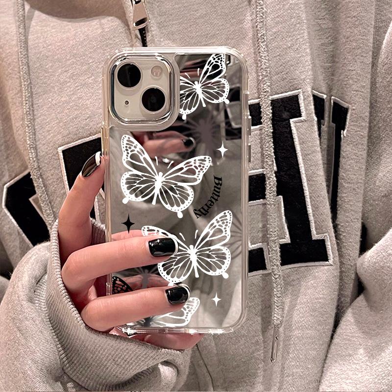 Mobile Phone Cases for iPhone 11 13 XR 15 Pro Max 12 14 Pro Max Case iPhone 16 XS Max Mirror Protective Case Mirror Exquisite Cartoon Waterproof