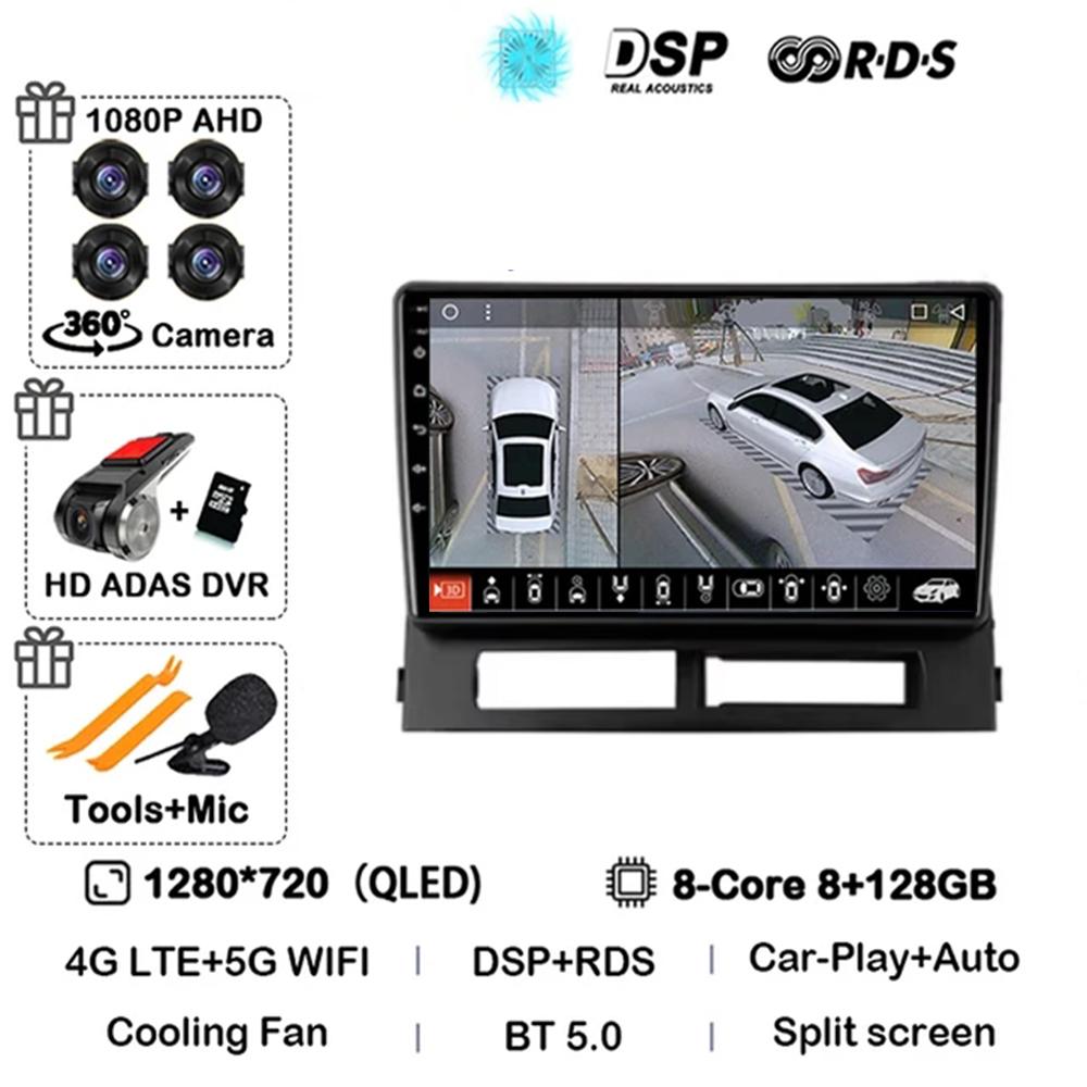 Carplay For Toyota Prius XW20 II 2 2003 - 2011 Android 14 Android Auto 2DIN Autoradio Lettore Unità principale GPS Stereo Multim