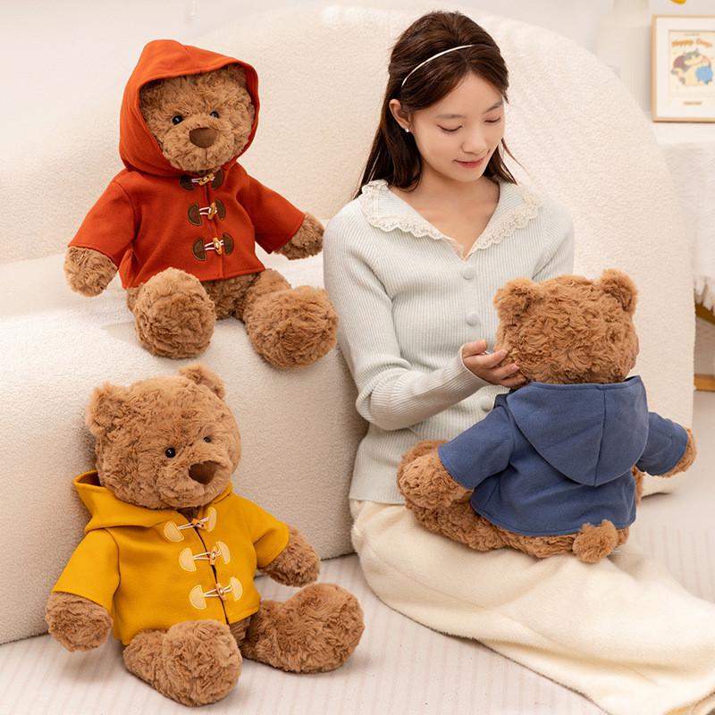 Teddy Bear Plush Toy For Kids With Soft Short Pile Fabric And Sleep Comfort Scenarios