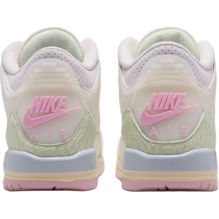 Air Jordan 3 Retro GS Spring Is In The Air Kindersneaker Weiß Sail Aura-Jade-Aura-Iris-Whisper IF4758-100