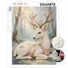 DIY Pearl Art Deer Painting Kit 5D Crystal Rhinestone Embroidery for Bedroom Living Room Wall Decoration Handmade Craft