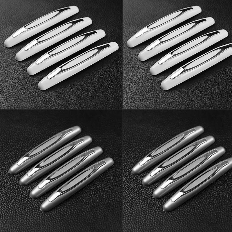 4/8/16Pcs Car Door Protector Guard Strip Scratch Protector Car Rubber Bumper Stickers Auto Door Edge Protection Car Decoration Interior Mirrors 6