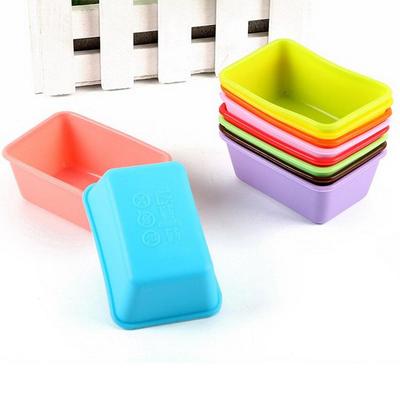Molde rectangular de silicona para tartas de 10 piezas - Molde para magdalenas, brownies, pudín y jabón