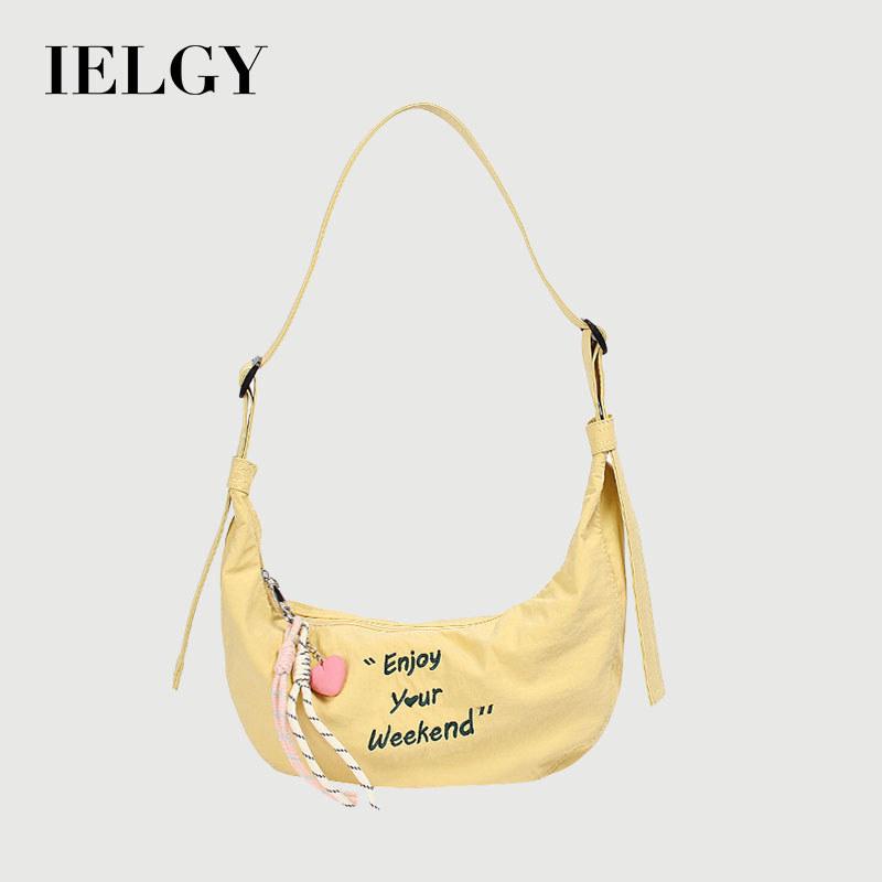 IELGY Ladies Messenger Bag Korean Version Casual Fresh Lazy Style Canvas Bag